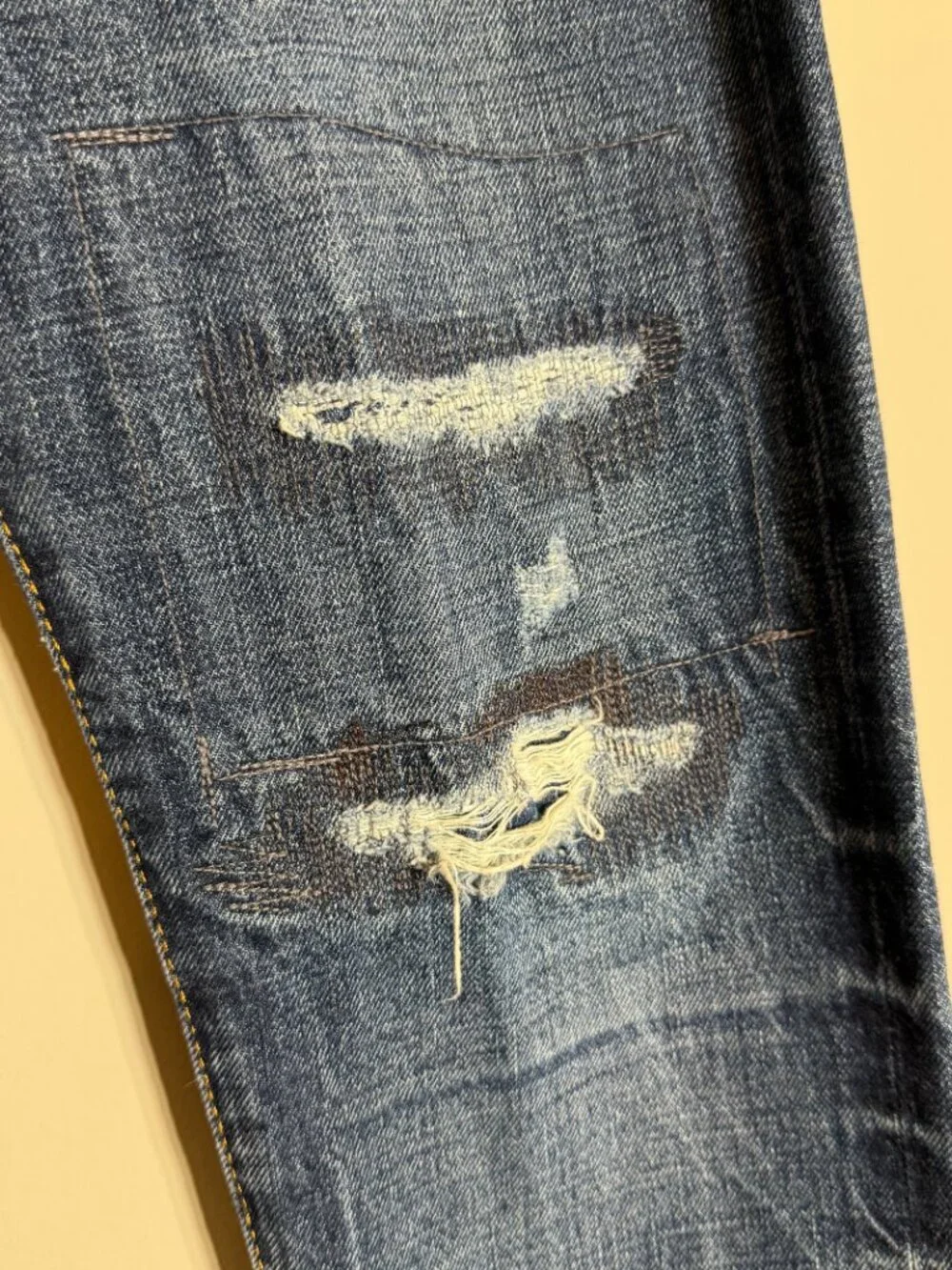 Polo Ralph Lauren The Sullivan Slim Distressed Denim Jeans Men's 29x30 Dark Wash